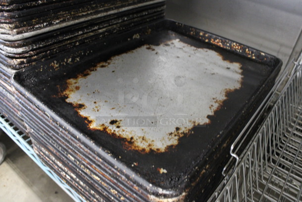 10 Metal Half Size Baking Pans. 13x18x1. 10 Times Your Bid! - Image 2 of 3