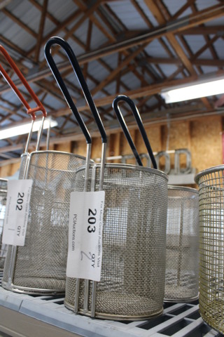 2 Metal Baskets. 5.5x5.5x12. 2 Times Your Bid!