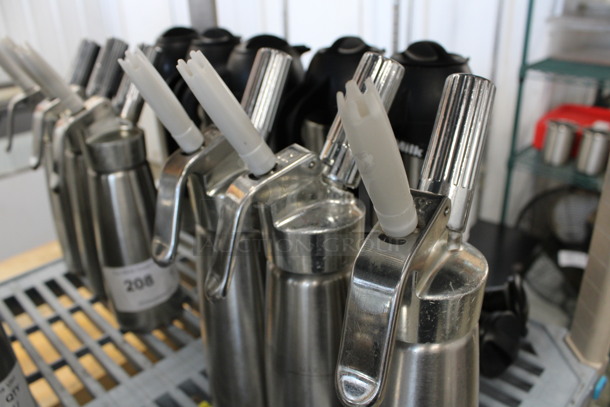 3 Stainless Steel Whipped Cream Dispensers. 5x3x12. 3 Times Your Bid! - Image 3 of 4