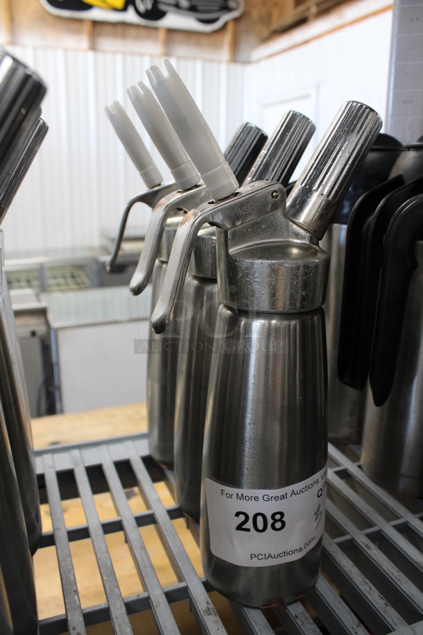 3 Stainless Steel Whipped Cream Dispensers. 5x3x12. 3 Times Your Bid! - Image 2 of 3