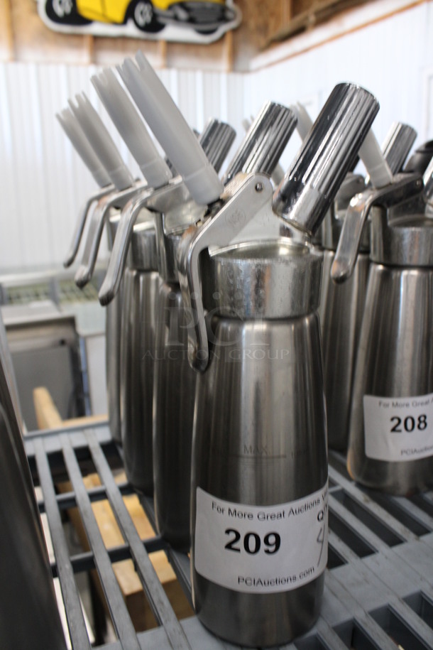 4 Stainless Steel Whipped Cream Dispensers. 5x3x12. 4 Times Your Bid! - Image 4 of 4