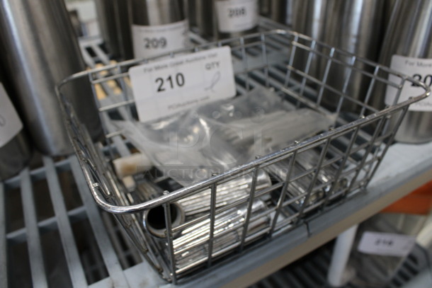 ALL ONE MONEY! Lot of Various Pieces to Whipped Cream Dispenser in Metal Wire Basket!  - Image 4 of 4