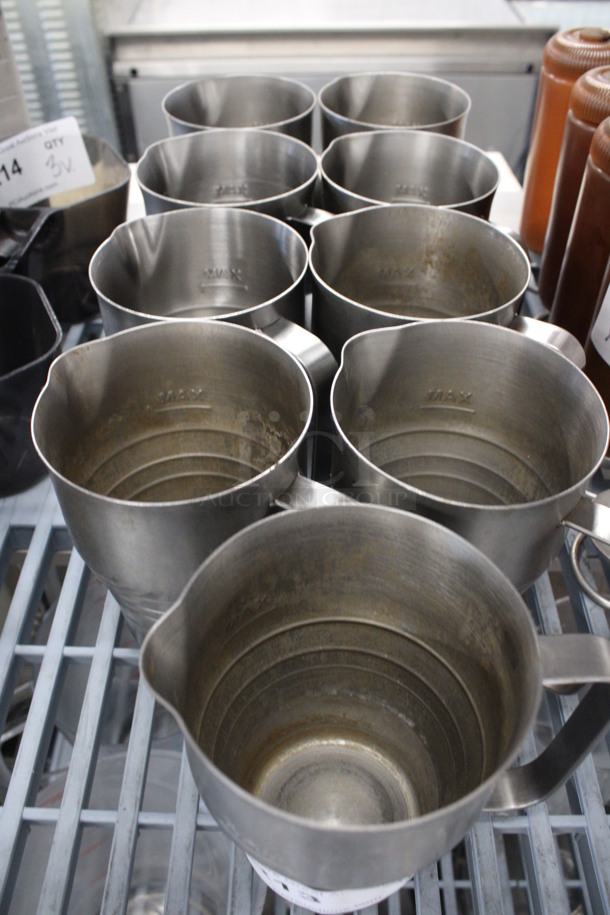 9 Metal Pitchers. 6x4x5.5. 9 Times Your Bid! - Image 3 of 3
