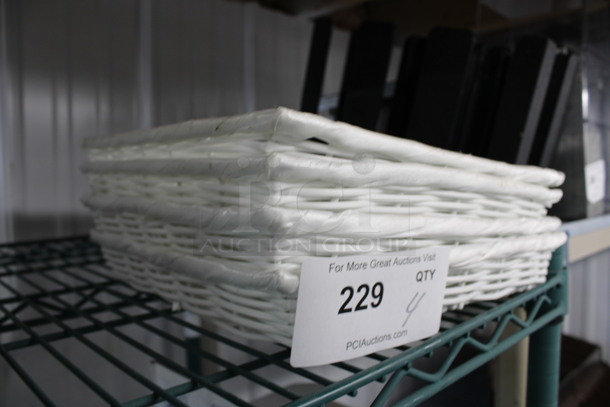 4 White Baskets. 11x13x2. 4 Times Your Bid! - Image 2 of 3