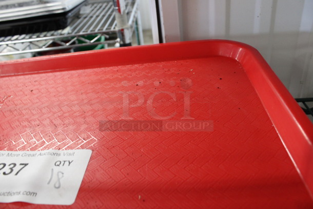 18 Red Poly Trays. 16.5x12x1. 18 Times Your Bid! - Image 3 of 3
