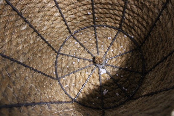 Rope and Metal Basket. 19x19x12 - Image 3 of 3