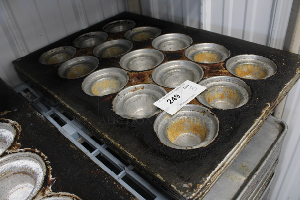 3 Metal 15 Cup Muffin Baking Pans. 18x26x2. 3 Times Your Bid! - Image 2 of 4