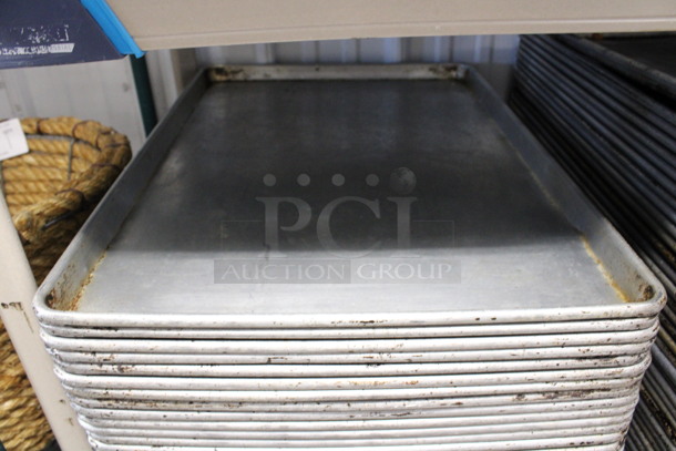 6 Metal Full Size Baking Pans. 18x26x1. 6 Times Your Bid!