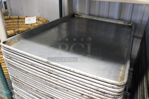 12 Metal Full Size Baking Pans. 18x26x1. 12 Times Your Bid! - Image 2 of 3