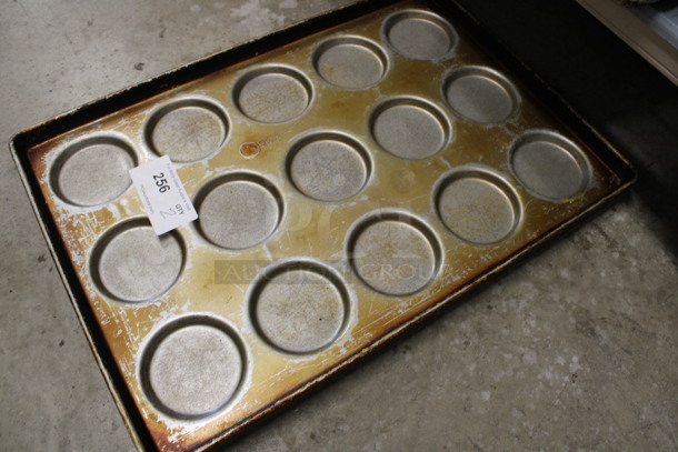 2 Metal 15 Bun Baking Pans. 18x26x1. 2 Times Your Bid! - Image 2 of 2