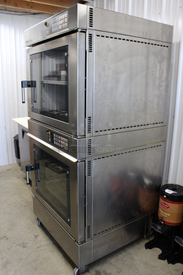 2 BEAUTIFUL! MIWE Model EC 10.1826 Stainless Steel Commercial Electric Powered Econo Convection Oven w/ View Through Doors and Metal Oven Racks on Commercial Casters. 208 Volts, 3 Phase. 35.5x36x73.5. 2 Times Your Bid! - Image 2 of 8