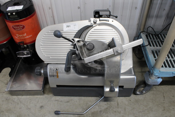 SWEET! Hobart Model 2712 Stainless Steel Commercial Countertop Automatic Meat Slicer. 120 Volts, 1 Phase. 28x25x28. Tested and Working! - Image 2 of 8