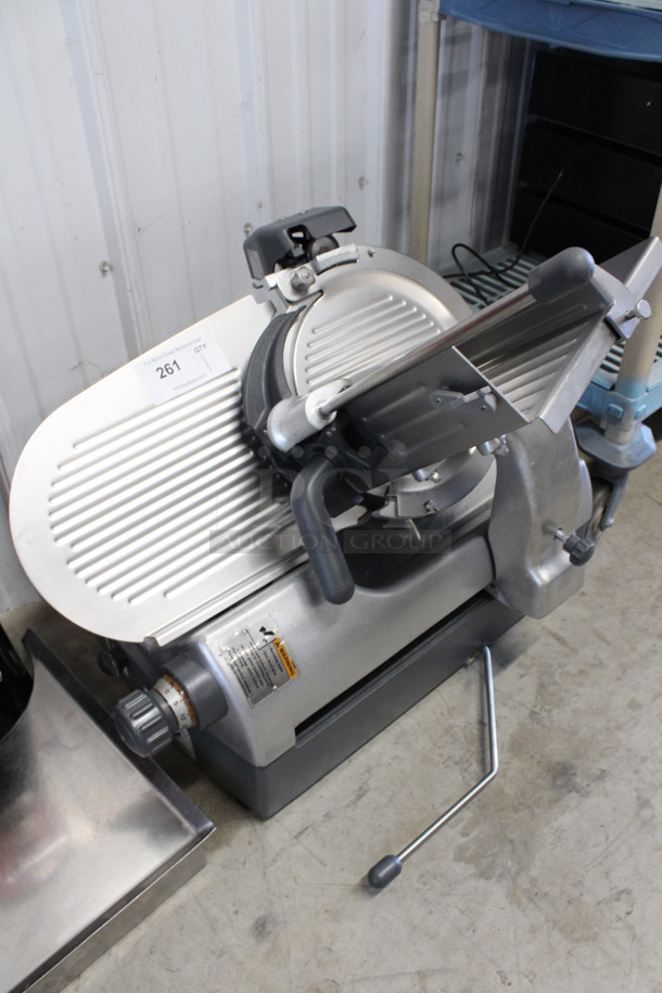 SWEET! Hobart Model 2712 Stainless Steel Commercial Countertop Automatic Meat Slicer. 120 Volts, 1 Phase. 28x25x28. Tested and Working! - Image 3 of 8