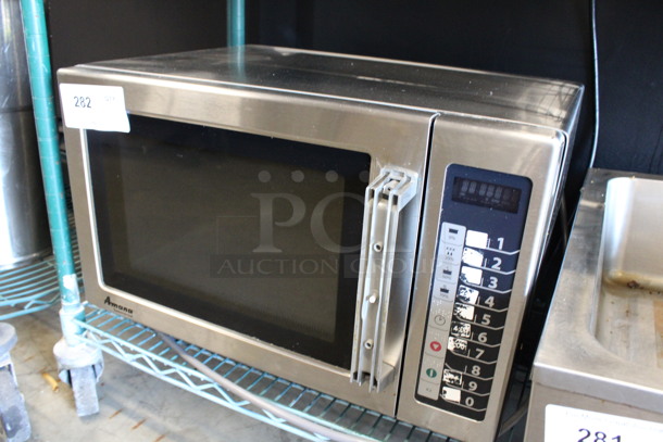 Amana Model RCS10TS Stainless Steel Commercial Countertop Microwave Oven. 120 Volts, 1 Phase. 22x17x14 - Image 2 of 5
