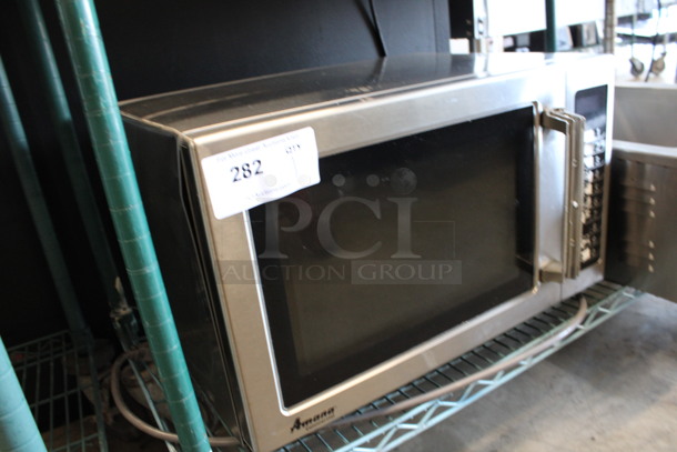 Amana Model RCS10TS Stainless Steel Commercial Countertop Microwave Oven. 120 Volts, 1 Phase. 22x17x14 - Image 3 of 5