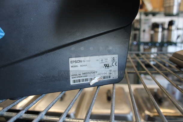 NCR Model RealPOS XR5 15" POS Monitor w/ Epson Model M244A Receipt Printer.  - Image 3 of 8