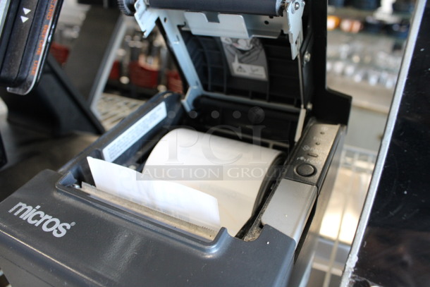 NCR Model RealPOS XR5 15" POS Monitor w/ Epson Model M244A Receipt Printer.  - Image 4 of 8