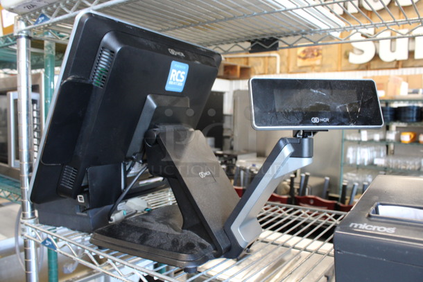 NCR Model RealPOS XR5 15" POS Monitor w/ Epson Model M244A Receipt Printer.  - Image 4 of 8