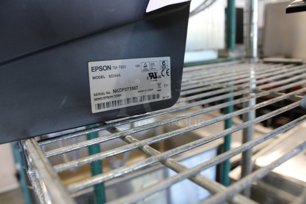 NCR Model RealPOS XR5 15" POS Monitor w/ Epson Model M244A Receipt Printer.  - Image 6 of 8