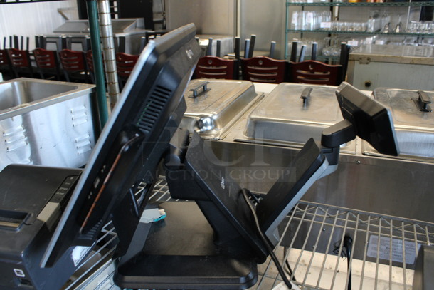 NCR Model RealPOS XR5 15" POS Monitor w/ Epson Model M244A Receipt Printer.  - Image 6 of 7
