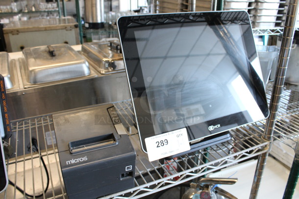 NCR Model RealPOS XR5 15" POS Monitor w/ Epson Model M244A Receipt Printer.  - Image 2 of 6