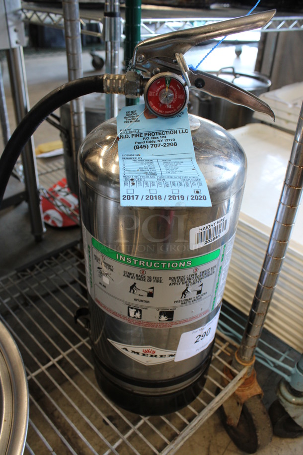 Amerex Wet Chemical Fire Extinguisher. 8x7x20 - Image 4 of 4