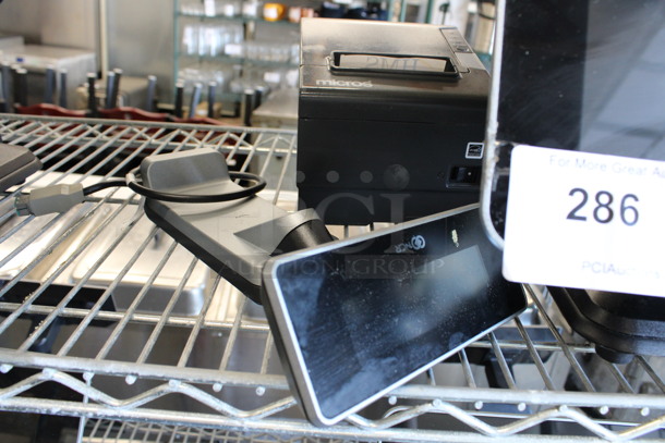 NCR Model RealPOS XR5 15" POS Monitor w/ Epson Model M244A Receipt Printer.  - Image 7 of 8
