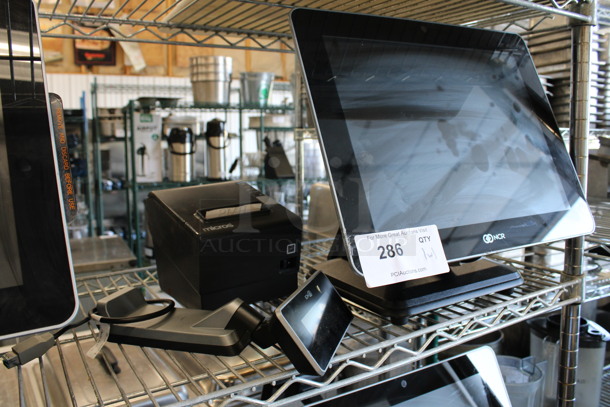 NCR Model RealPOS XR5 15" POS Monitor w/ Epson Model M244A Receipt Printer.  - Image 8 of 8