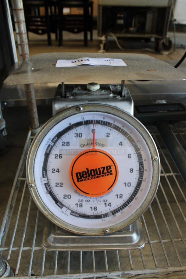 Pelouze Metal Countertop Food Portioning Scale. 9x10.5x10 - Image 1 of 3
