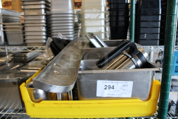 ALL ONE MONEY! Lot of Various Items Including Metal Pieces in Yellow Bin! - Image 5 of 5