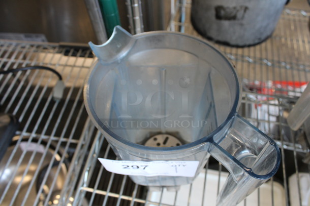Clear Poly Blender Pitcher. No Lid. 8x5.5x8 - Image 2 of 3