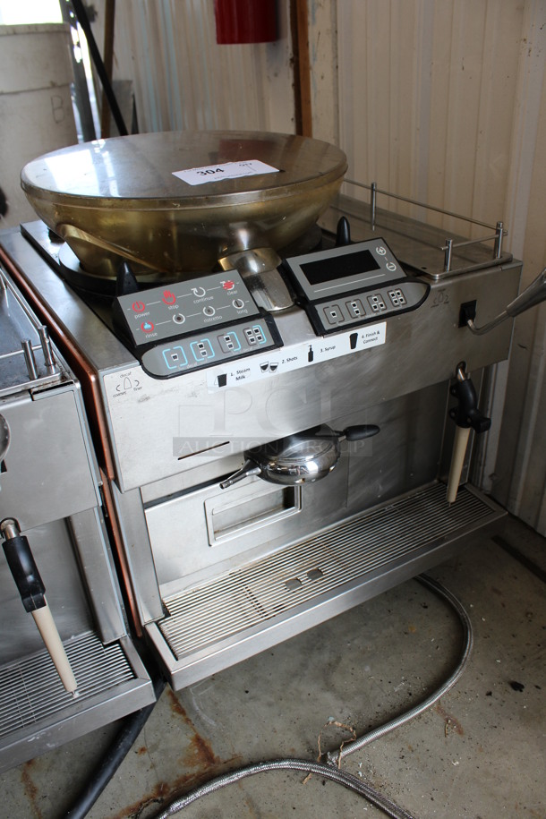 Mastrena Starbucks Stainless Steel Commercial Countertop Automatic Single Group Espresso Machine w/ Hopper and Steam Wand. 208 Volts, 1 Phase. 21x24x26 - Image 2 of 7