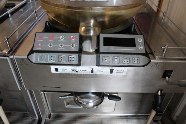 Mastrena Starbucks Stainless Steel Commercial Countertop Automatic Single Group Espresso Machine w/ Hopper and Steam Wand. 208 Volts, 1 Phase. 21x24x26 - Image 4 of 7