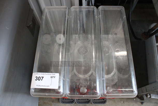 Ugolini Model 8/3 UL Stainless Steel Commercial Countertop 3 Hopper Refrigerated Beverage Machine w/ Drip Trays. 115 Volts, 1 Phase. 15x16x24. Tested and Working! - Image 7 of 7
