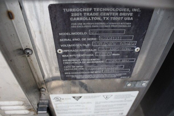 FANTASTIC! 2018 Turbochef Model NGO Stainless Steel Commercial Countertop Rapid Cook Oven. 208/240 Volts, 1 Phase. 16x28x26 - Image 7 of 7