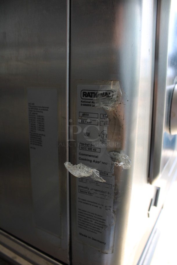 2 GORGEOUS! 2011 Rational 5Senses Stainless Steel Commercial Combitherm Self Cooking Center Convection Ovens on Commercial Casters. Top Model: SCC WE 62. Bottom Model: SCC WE 102. 480 Volts, 3 Phase. 42x40x73. 2 Times Your Bid! - Image 4 of 6