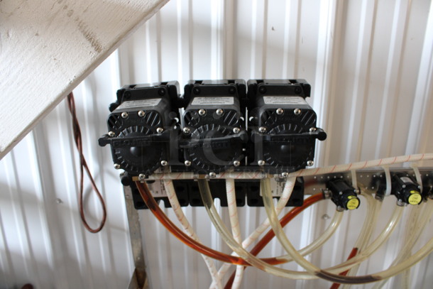 8 Soda Pumps on Chrome Finish Soda Rack. 32x17x55. 8 Times Your Bid! - Image 3 of 4