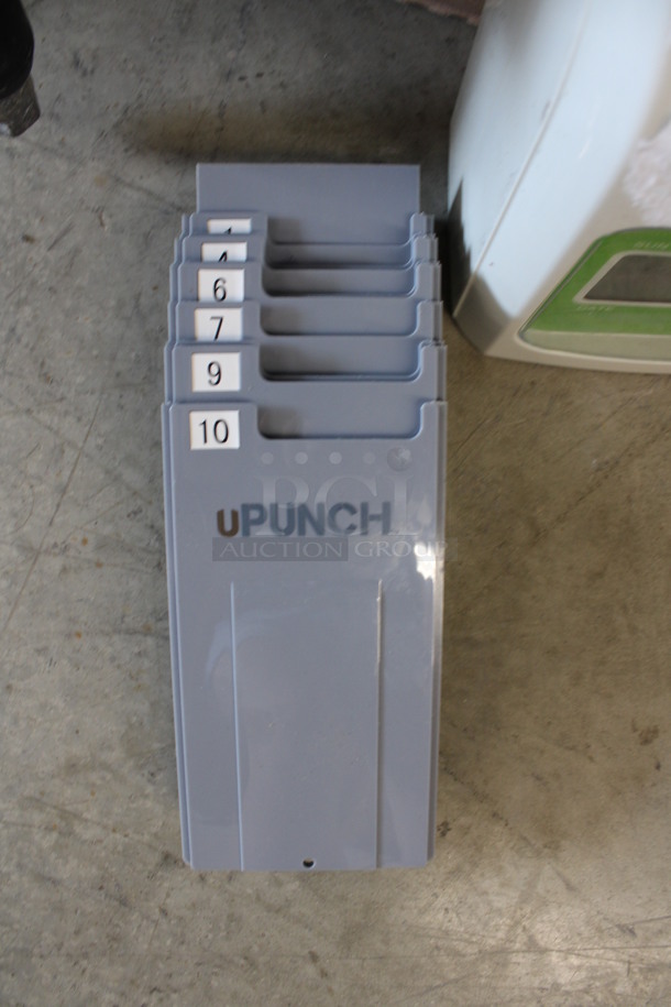 uPunch Countertop Time Clock w/ Gray Time Card Holder. 8x5x11 - Image 2 of 5