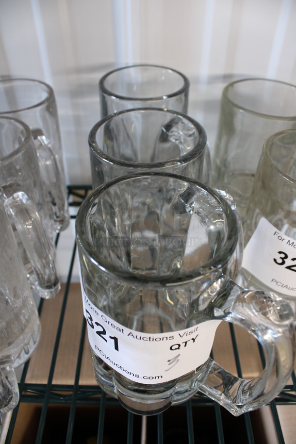 3 Glass Mugs. 4.5x3x6. 3 Times Your Bid! - Image 2 of 2
