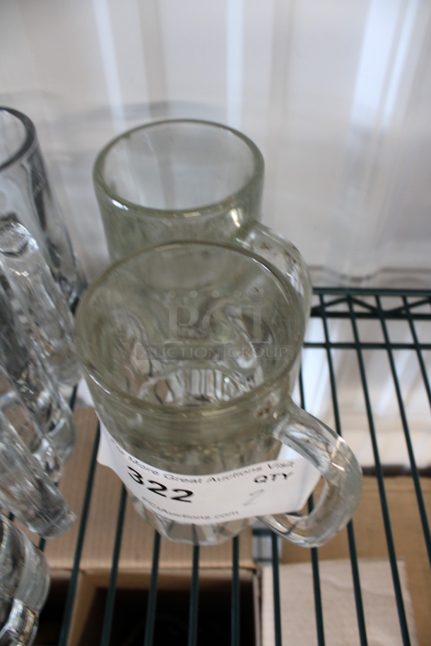 2 Glass Mugs. 4.5x3x6. 2 Times Your Bid! - Image 2 of 2