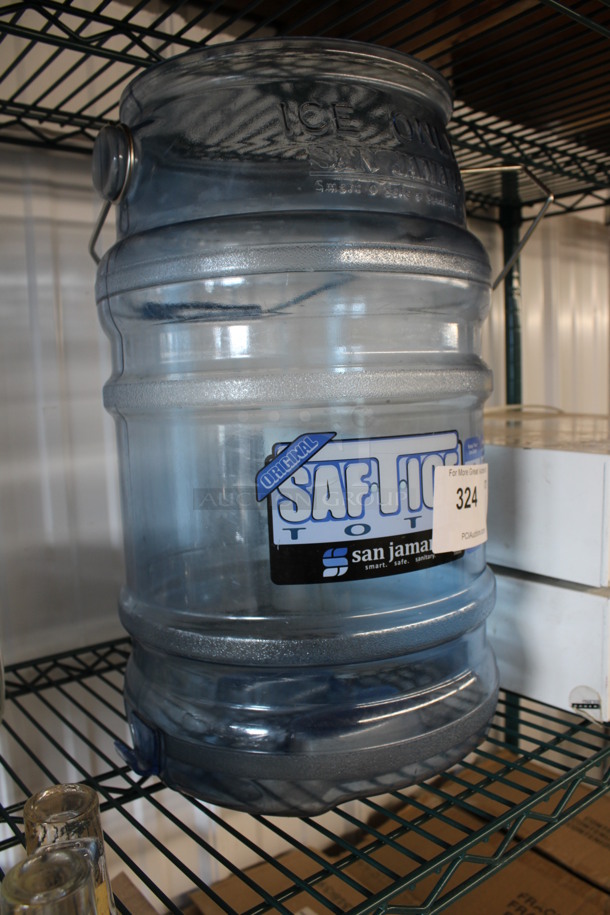 San Jamar Blue Poly Ice Bucket. 15x11x17 - Image 2 of 3