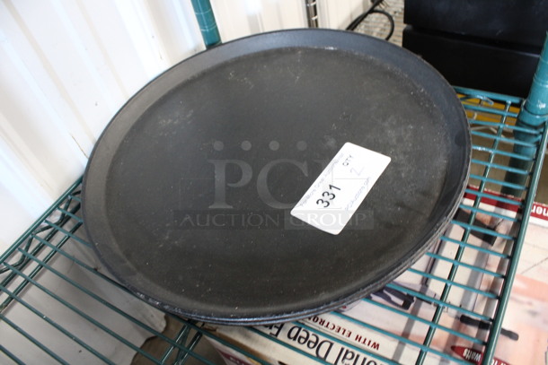 2 Black Round Serving Trays. 16x16x1. 2 Times Your Bid! - Image 2 of 2