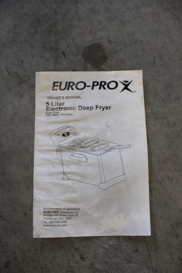 IN ORIGINAL BOX! Euro Pro X Chrome Finish Countertop Fryer w/ Fry Basket and Lid. 8x15x10 - Image 6 of 6