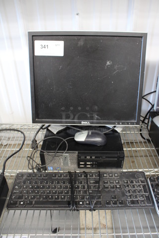 ALL ONE MONEY! Lot of Dell 17" Computer Monitor, Dell Computer Tower, Keyboard and Mouse!