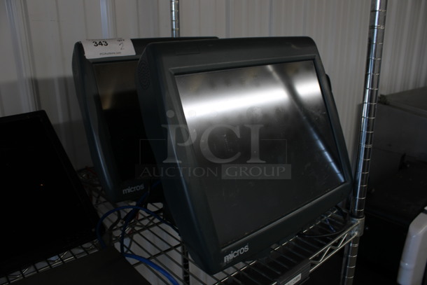 2 Micros 15" POS Monitors. 2 Times Your Bid! - Image 2 of 3