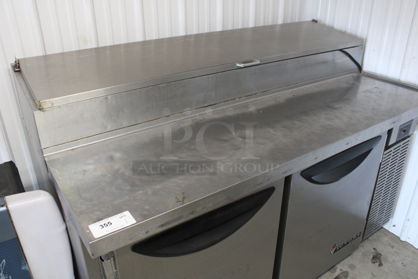 Victory Model VPT-65 Stainless Steel Commercial Pizza Prep Table on Commercial Casters. 115 Volts, 1 Phase. 65x35x47. Tested and Powers On But Does Not Get Cold - Image 3 of 8