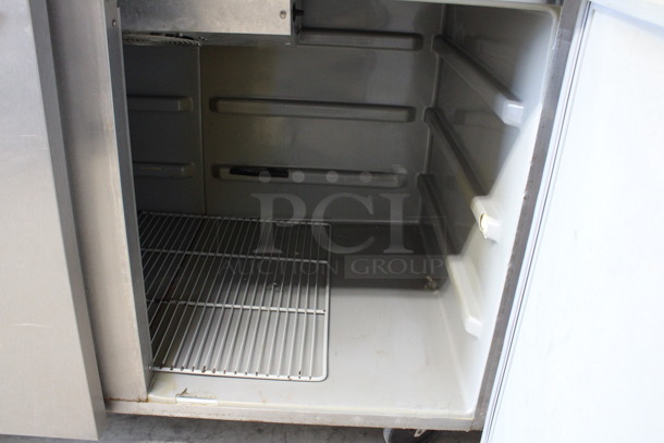 Victory Model VPT-65 Stainless Steel Commercial Pizza Prep Table on Commercial Casters. 115 Volts, 1 Phase. 65x35x47. Tested and Powers On But Does Not Get Cold - Image 6 of 8