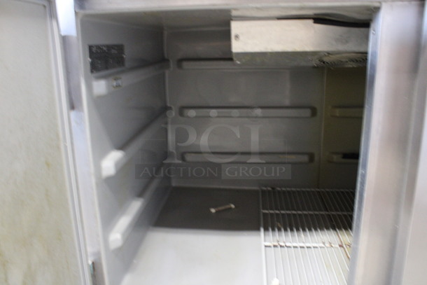 Victory Model VPT-65 Stainless Steel Commercial Pizza Prep Table on Commercial Casters. 115 Volts, 1 Phase. 65x35x47. Tested and Powers On But Does Not Get Cold - Image 7 of 8