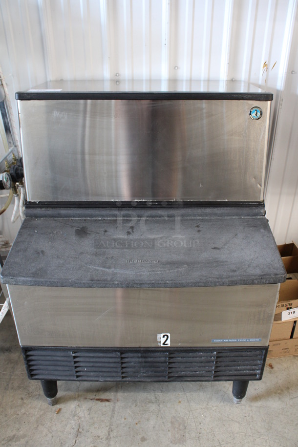 Hoshizaki Stainless Steel Commercial Ice Head on Bin. 30x29x40