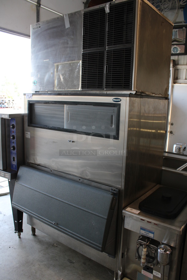 Hoshizaki Model KM-1300SAH Stainless Steel Commercial Air Cooled Ice Machine Head on Follett Model SG1300S-48 Stainless Steel Ice Bin. 208-230 Volts, 1 Phase. 48.5x38x91.5 - Image 2 of 9